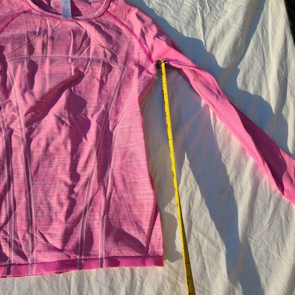 Ivivva Lululemon Swiftly Fly Tech Long Sleeve Shirt - Pink -Girls 14/Women Small - Picture 9 of 14